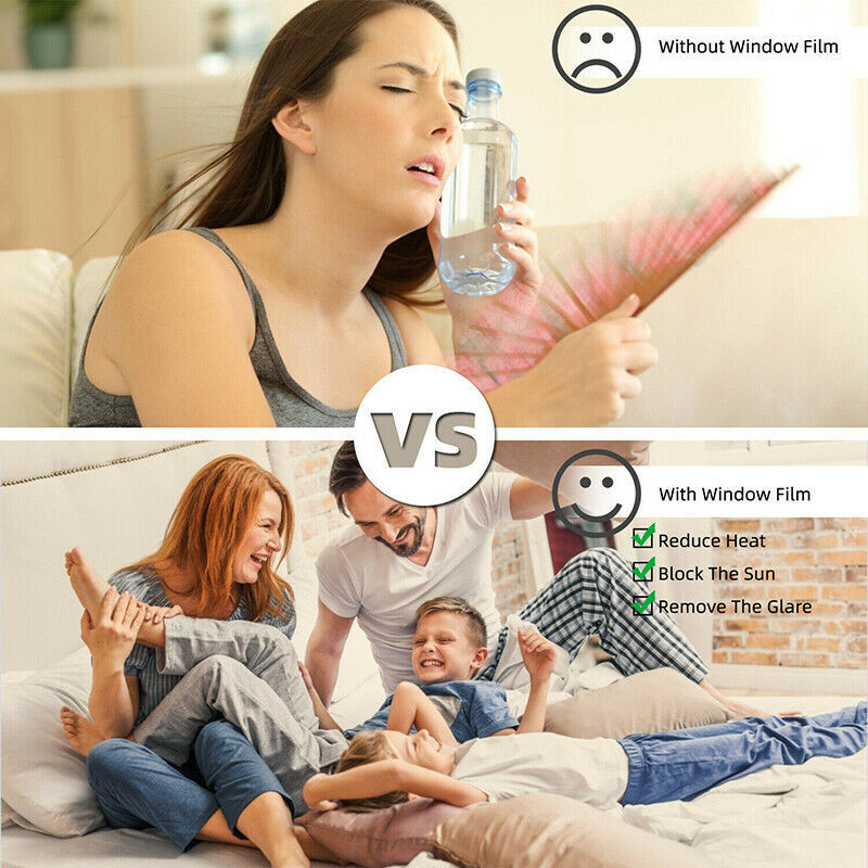 One Way Mirror Window Film Heat UV Reflective Privacy Tint Foil For